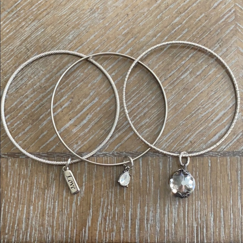 Set of 3 “charm” Bangles
